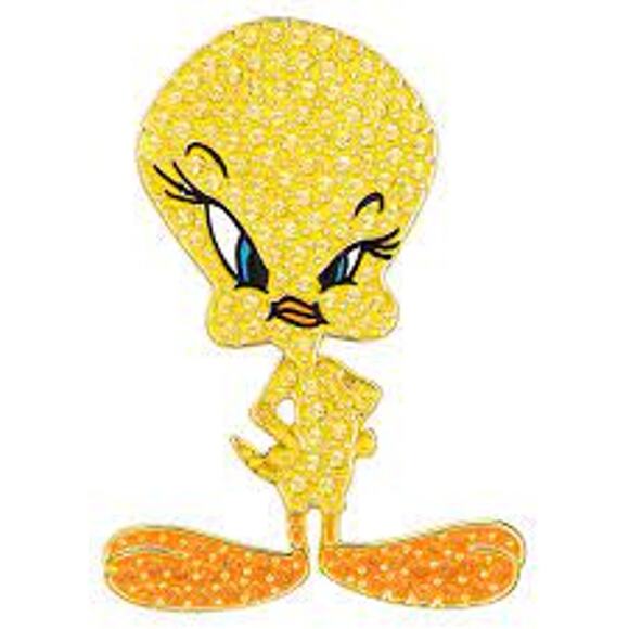 Swarovski LOONEY TUNES BUGS BUNNY TIE PIN SET & TWEETY PIN SET - Picture 6 of 9